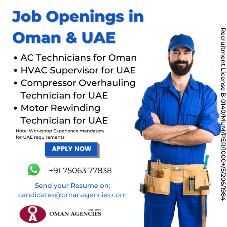 AC Technician Jobs in Oman
